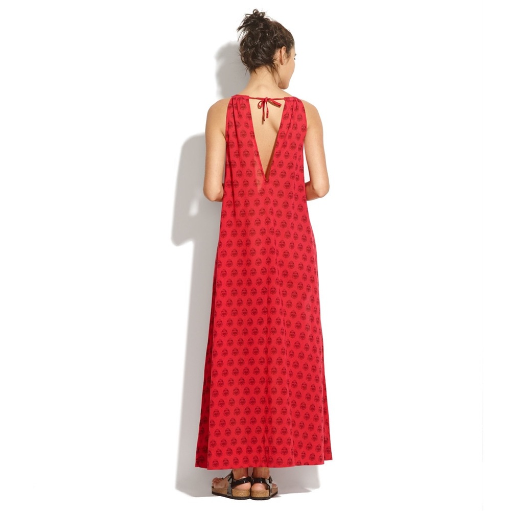 Madewell Red Maxi Dress - Picture 3 of 13